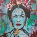 originalt fortolkning af Frida Kahlo
